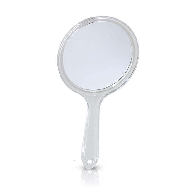 אסטטיק - מראת יד עגולה דו צדדית.