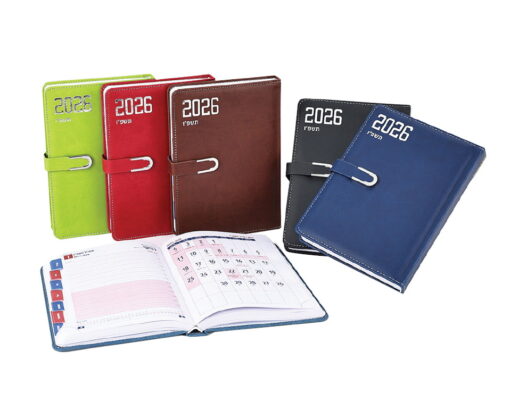 יומן יומי A4 עם סגירה מגנטית