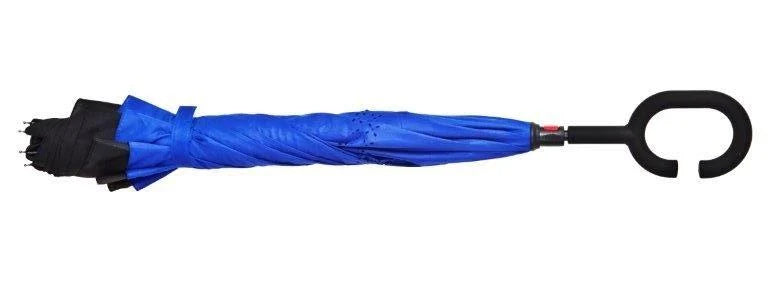 מטריה מתהפכת 23" כחולה