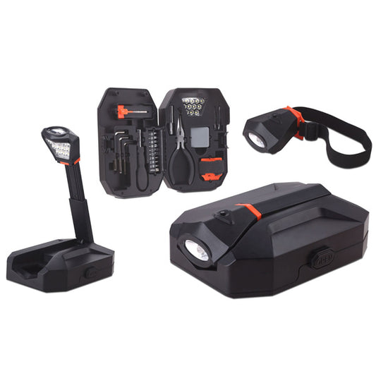 סט כלים רב שימושי עם פנס 21 חלקים