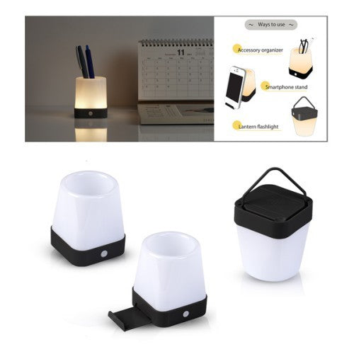 מעמד שולחני עם תאורה