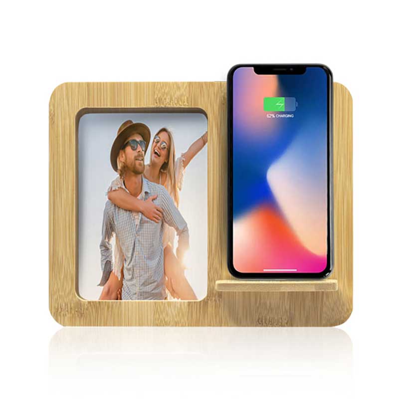 עמדת טעינה אלחוטית עם מסגרת לתמונה