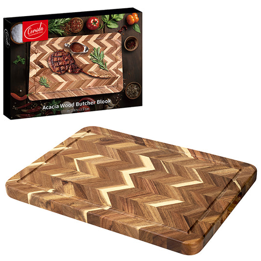 לוח חיתוך עץ בוצ'ר מהודר ACACIA (קרש חיתוך)