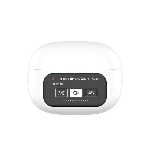 אוזניות איכותיות EarBuds F11 PiZZi אלחוטיות Bluetooth עם מסך טאץ' ותצוגה בעברית