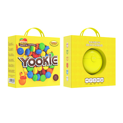 YOOKIE Rainbow Bean אוזניות איכותיות אלחוטיות Bluetooth