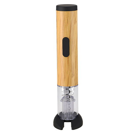 פותחן חשמלי מהודר לבקבוקי יין בגימור עץ טבעי