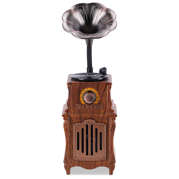 רמקול Bluetooth רטרו בעיצוב גרמופון קלאסי