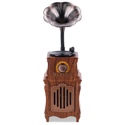 רמקול Bluetooth רטרו בעיצוב גרמופון קלאסי