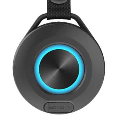 רמקול Bluetooth נייד 5W עם רצועת תלייה ותאורת LED