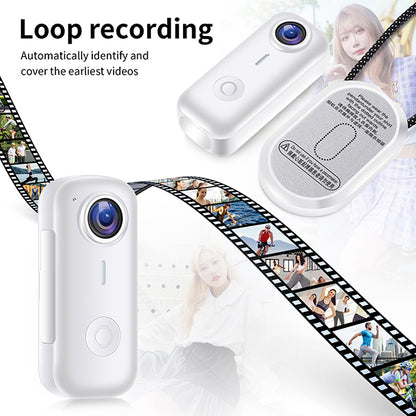 מצלמת כיס מגנטית 4K עם WiFi לצילום ספורט ופעילויות
