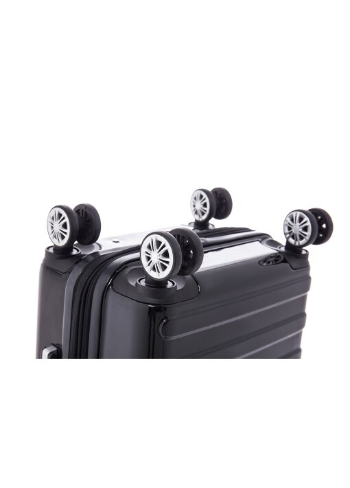 מזוודה עלייה למטוס מתרחבת POLOSWISS PRO פוליקרבונט 20 אינץ׳ למינציה