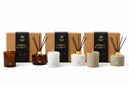 מארז נר ריחני ומפיץ ריח