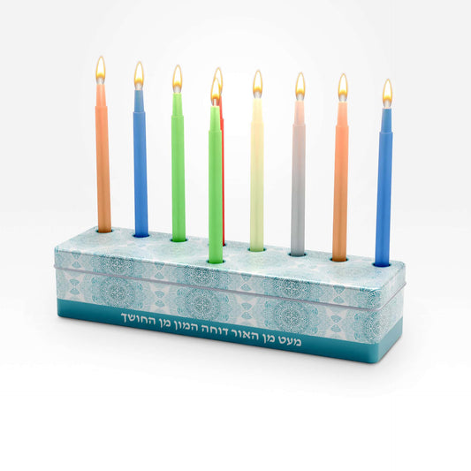 מארז מעוצב חנוכיה עם נרות NERYA