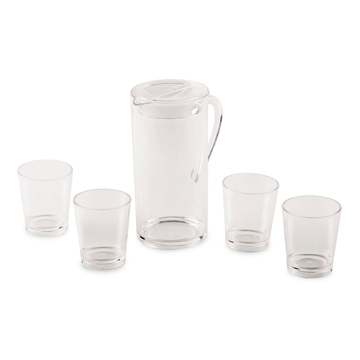סט שתיה, קנקן 1.80 ליטר עם 4 כוסות – קריסטל