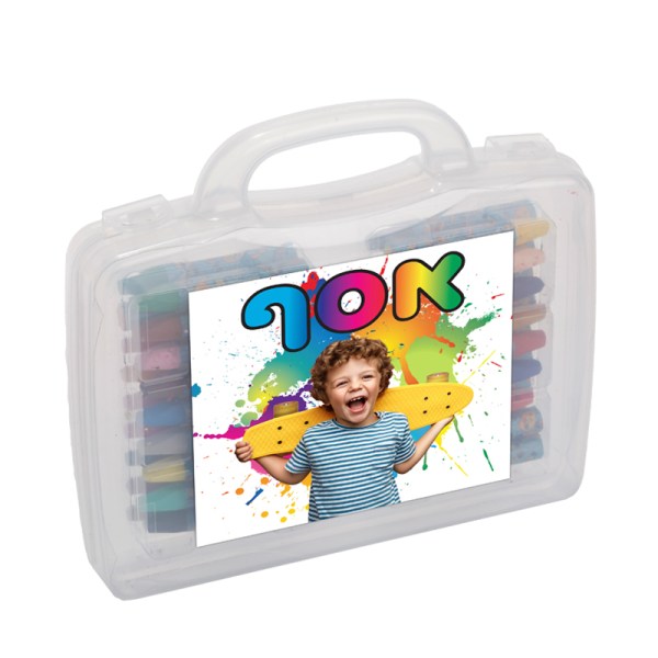מזוודה קשיחה 36 צבעי פנדה