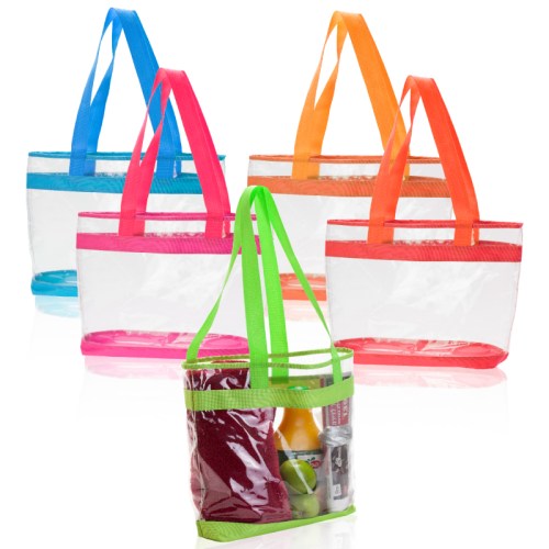 תיק ים קניות שקוף PVC