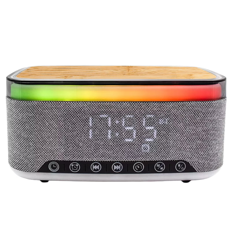 מטען אלחוטי, שעון ורמקול