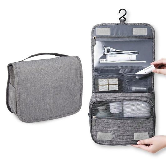 תיק כלי רחצה נפתח לתליה