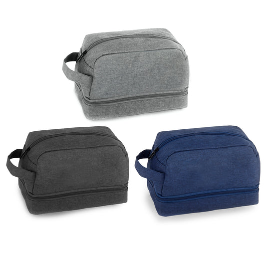 תיק כלי רחצה שני תאים