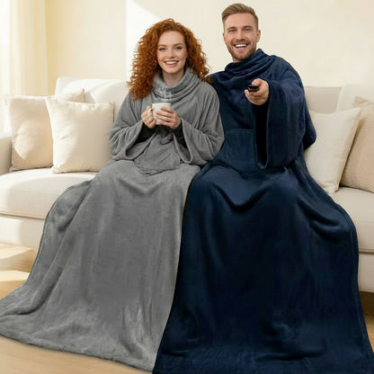 שמיכת טלוויזיה מפנקת עם שרוולים