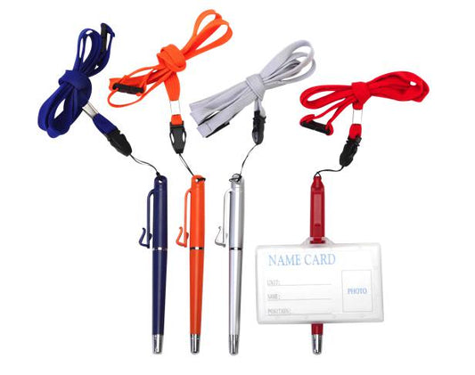 עט כדורי עם תופסן לתג