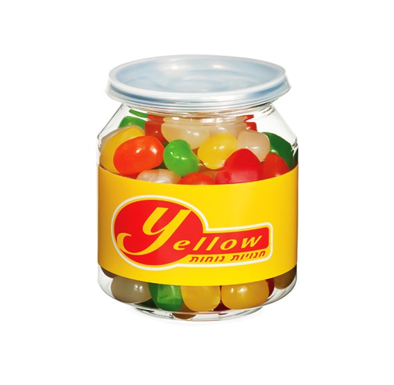 פחית שקופה במילוי ג'לי בינס