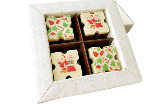 מארז 4 פרלינים מהודר לכריסמס