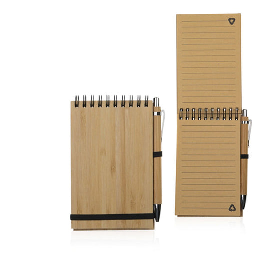 פנקס A6 אקולוגי עשוי במבוק